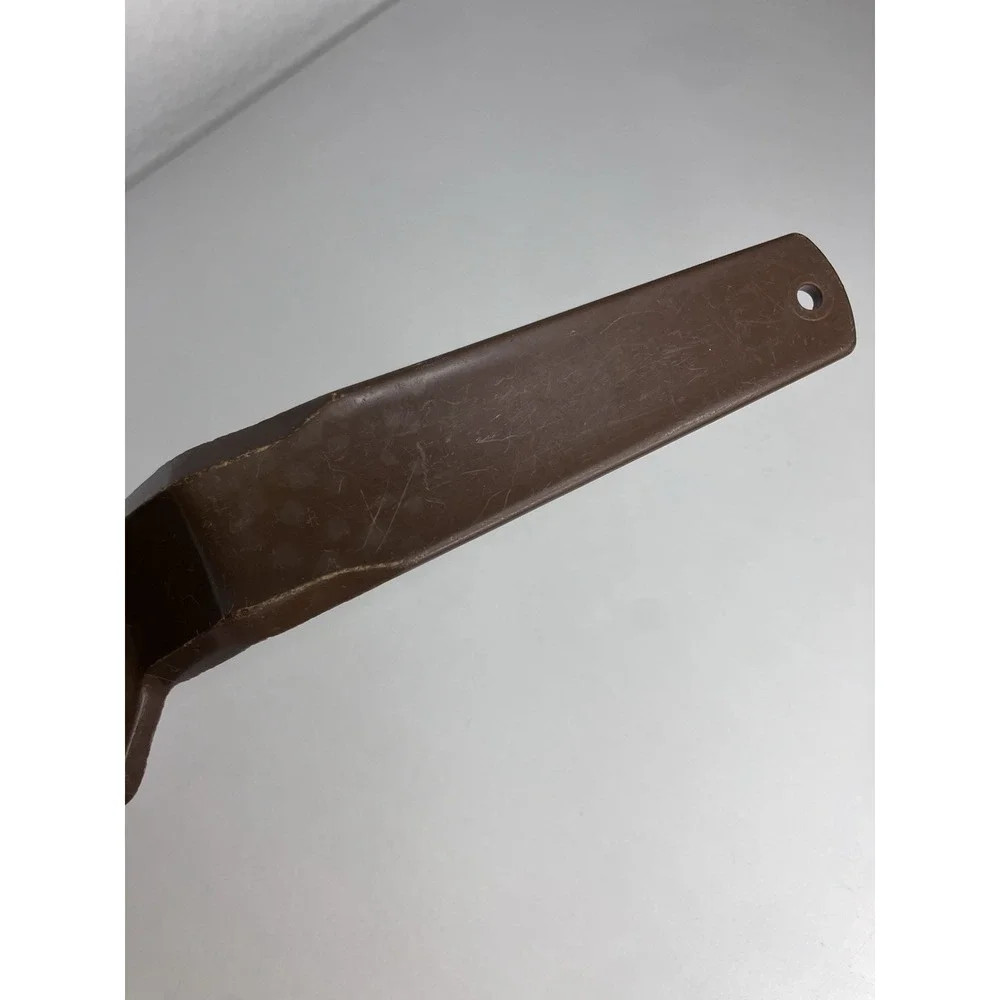 Vintage Tupperware Brown Pie Cake Server & Serrated Knife - #1228-6